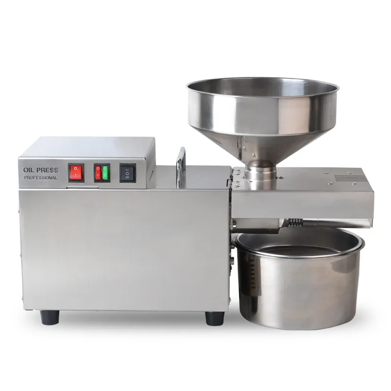 
2021 new stainless steel household oil press / commercial oil press wholesale soybean small coconut oil machine price 