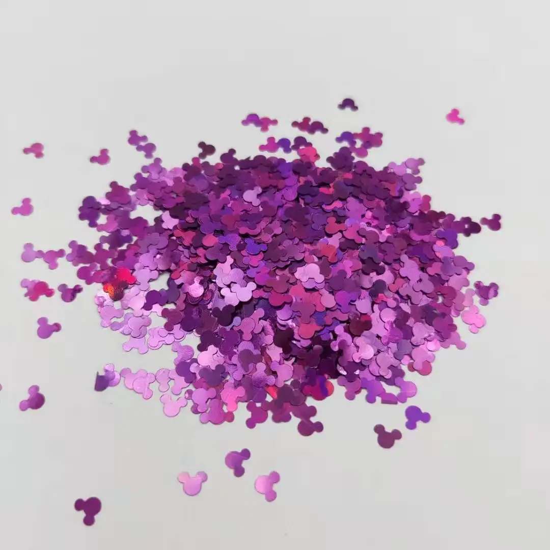 1 Kg Christmas style Mickey Mouse Glitter Powder , Wholesale Bulk chunky Body Glitter Powder