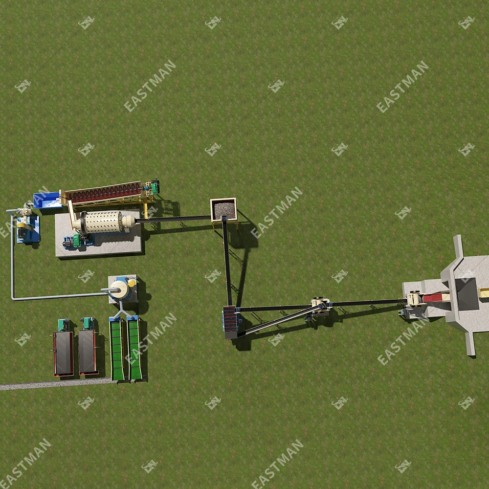 Мелкомасштабное высокопроизводительное горное оборудование завод по переработке золота 20 т/ч