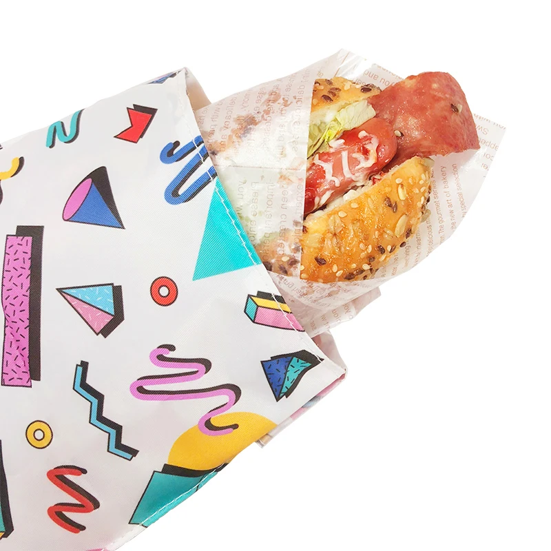 Environmentally friendly and easy to reuse waterproof Small and light colorful snack sandwich bag