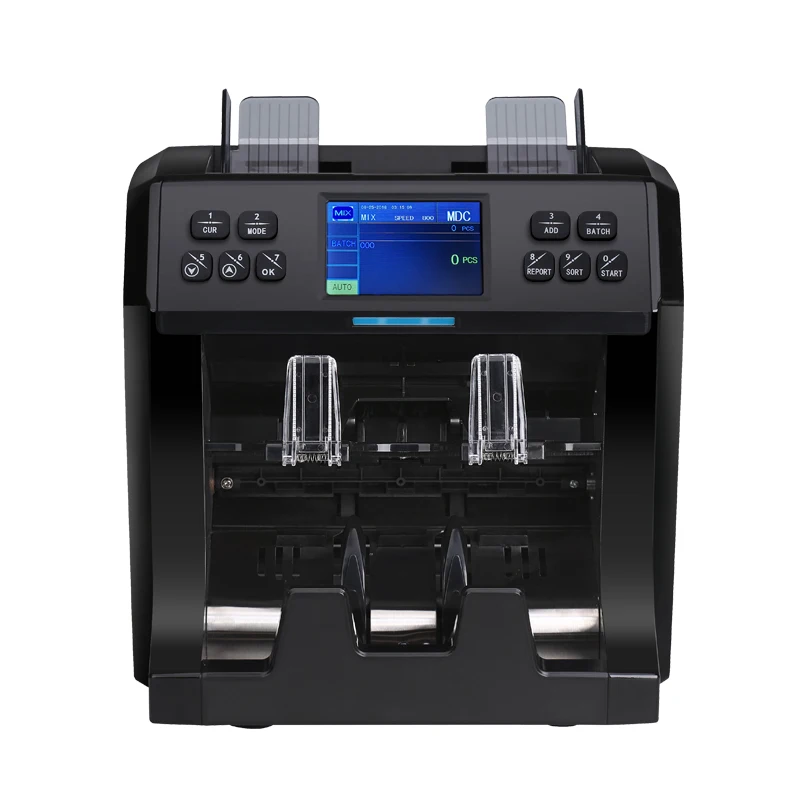 1 1 pocket currency sorter Machine Multi-currency Mix note value counter USD Detector with 2 cis money counter