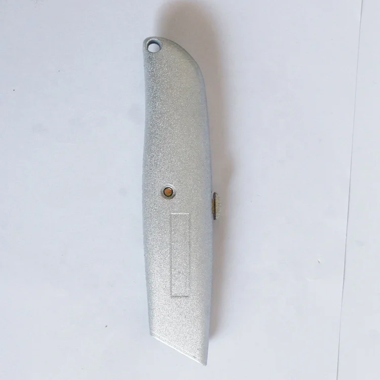 Retractable Utility Knife with 5-Piece SK5 Blades  Durable Aluminum Box Cutter  heavy duty knife