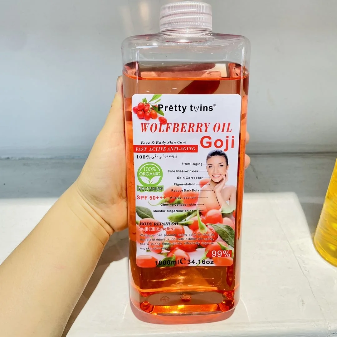 1000ml Vitamin E Essential Oil Garlic Ginger Rosehip Plants Extract Vitamin E+rosemary  Wolfberry for lady skin care Whitening
