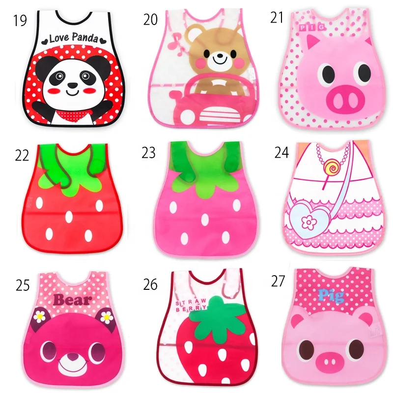 Wholesale cheap baby bib Waterproof toddler disposable Easy clean feeding bib apron
