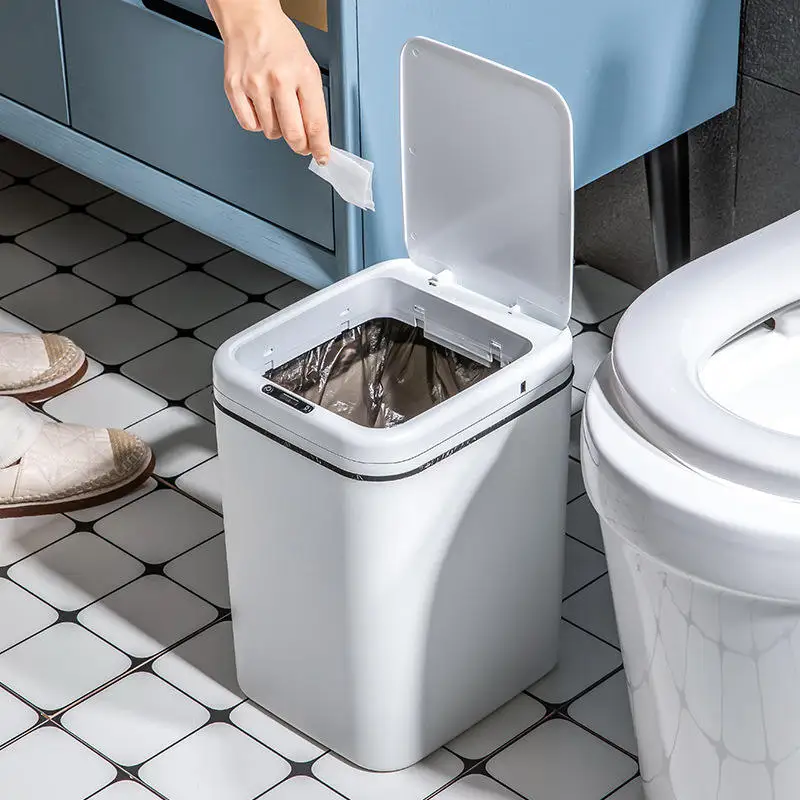 Smart trash can household kitchen bedroom living room bathroom dry and wet classification trash can