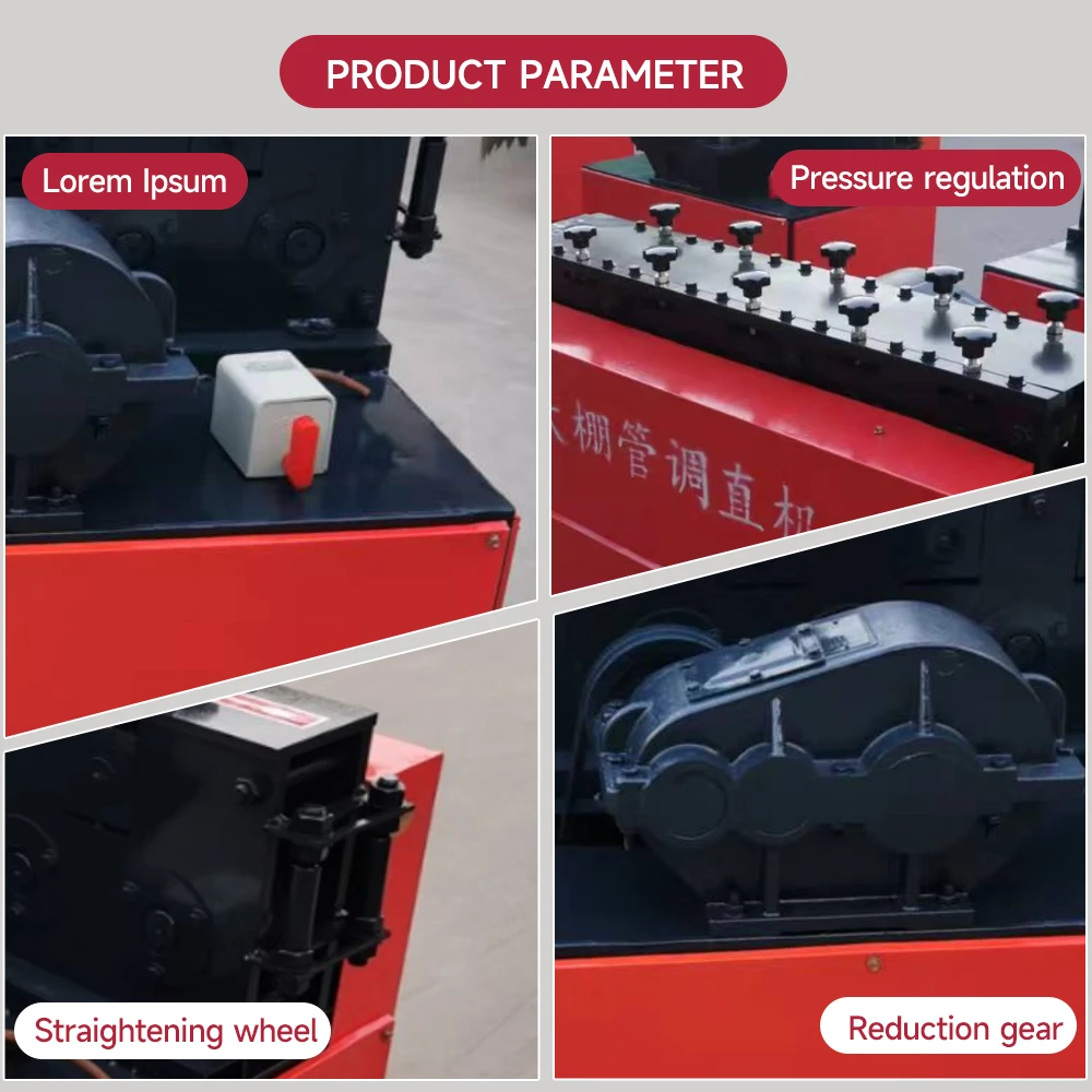 QIPANG stainless steel pipe straighten Iron aluminum tube straightening machine vegetable greenhouse pipe electric straightener