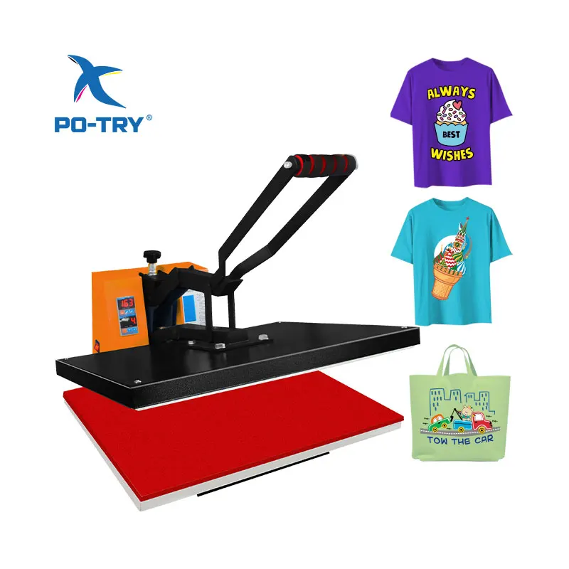 Big Size 40*60 high pressure heat press flat stamping machine for printing fabric cloth