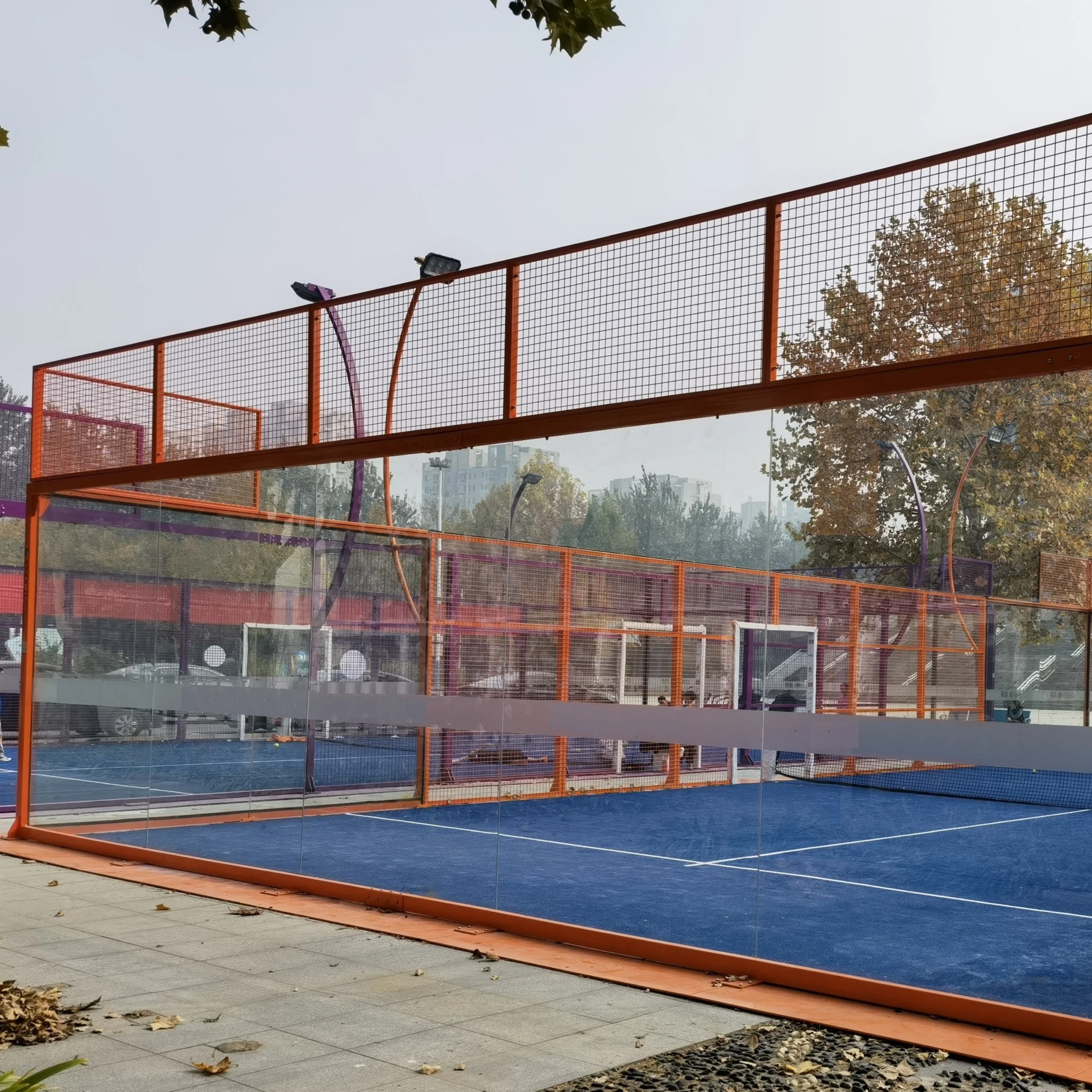 Whole Paddle tennis court  for outdoor and indoor