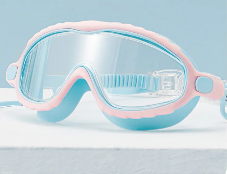 Kids Cartoon Full Lens Swimming Goggles Wide View Free Anti Scratch Anti-fog UV Swimming Glasses