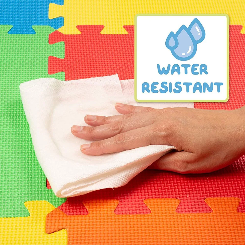 Logo Custom Kids Puzzle Mat EVA Foam Splice Exercise Tatami Rubber Floor Mat