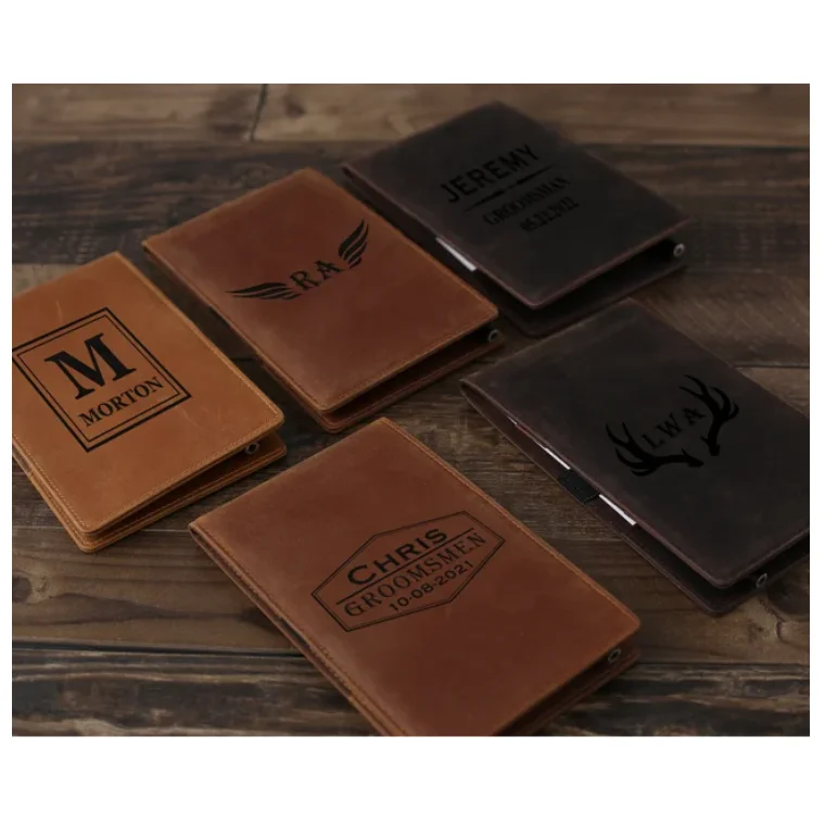 Golf book holder Leather yardage book cover golf scorecard holder  Leather Golf Yardage Book Holder