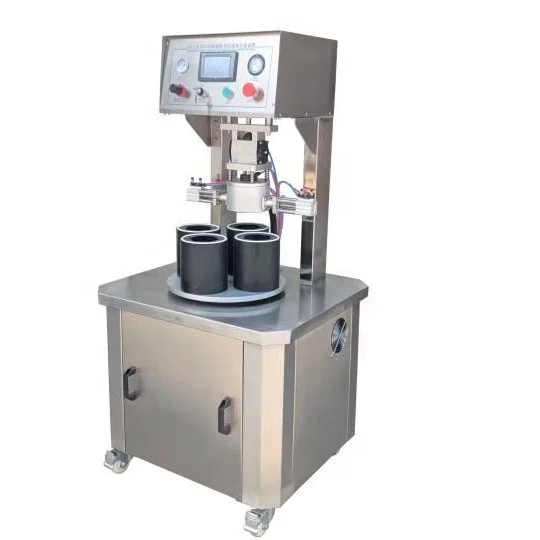 4 heads vacuum sealing capping machine automatic food sauce glass bottle capper machine