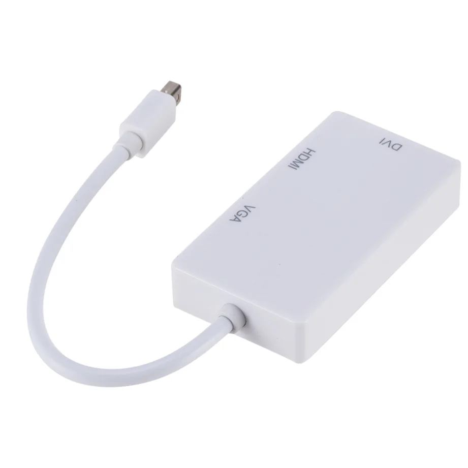 3 in 1 Thunderbolt Mini DP to HDMI VGA DVI Converter 4K 1080P Mini DP Cable Adapter for MacBook Pro Air Mini DisplayPort