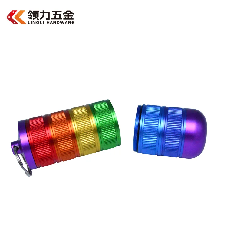2024 New Launch Portable Travel Stackable Aluminum Alloy Pill Box Waterproof Home Storage & Organization Device