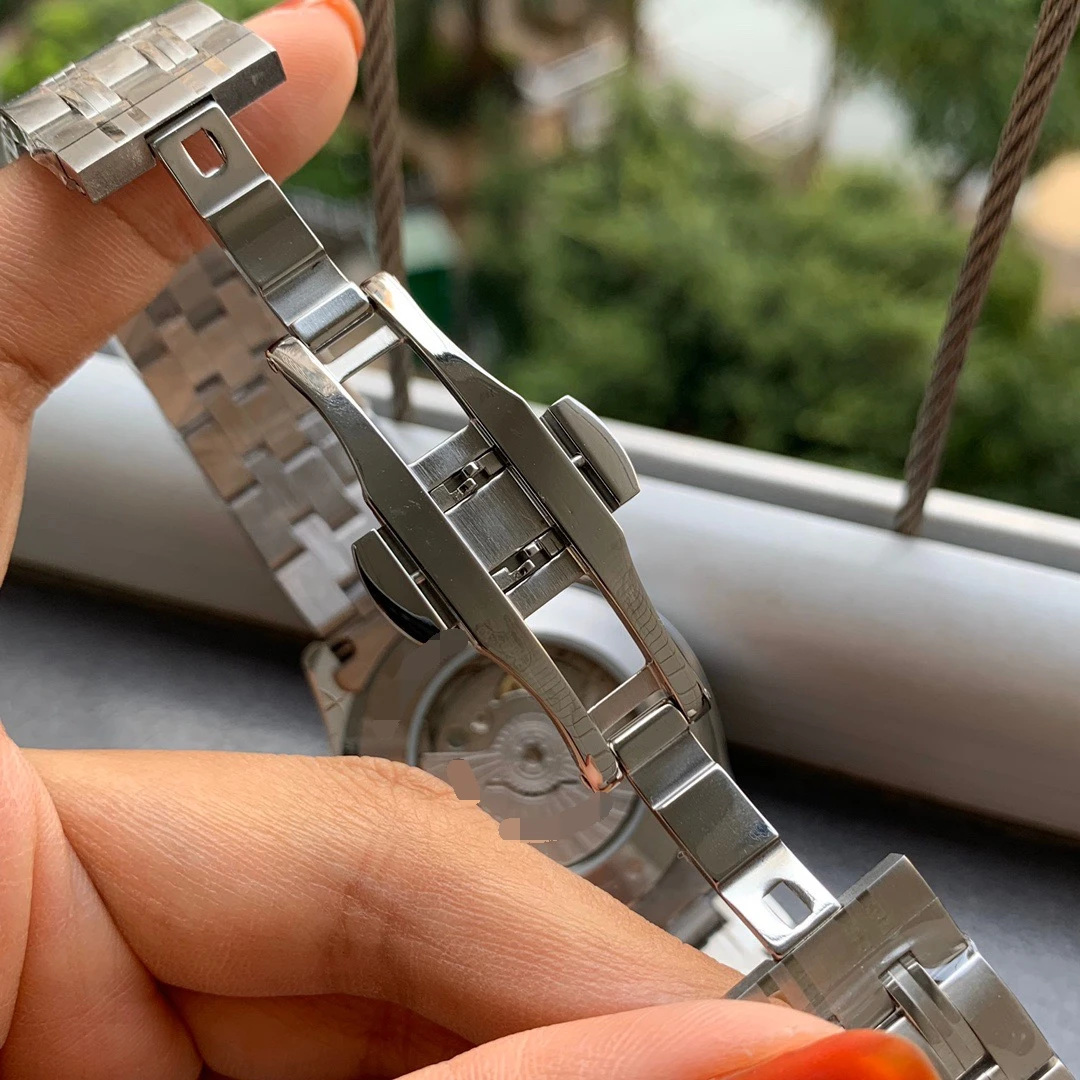 
OMG14 Top Quality Luxury Mens Watches Automatic 904L Stainless Steel Sapphire Mirror Glass Watches 