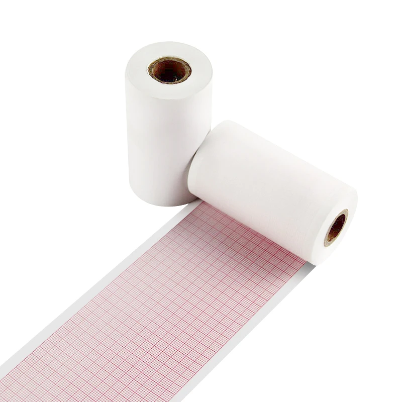 Factory Supply Medical Use ECG Paper Roll 6 Channel 110*20m 112*20m ECG Recording Chart Thermal Paper