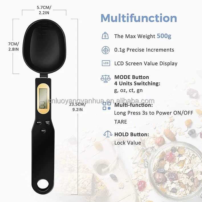 Wholesale Digital Measuring Spoon Digital Spoon Scale Grams Ounces LCD Display Electronic Measuring Weighing Scales Spoon