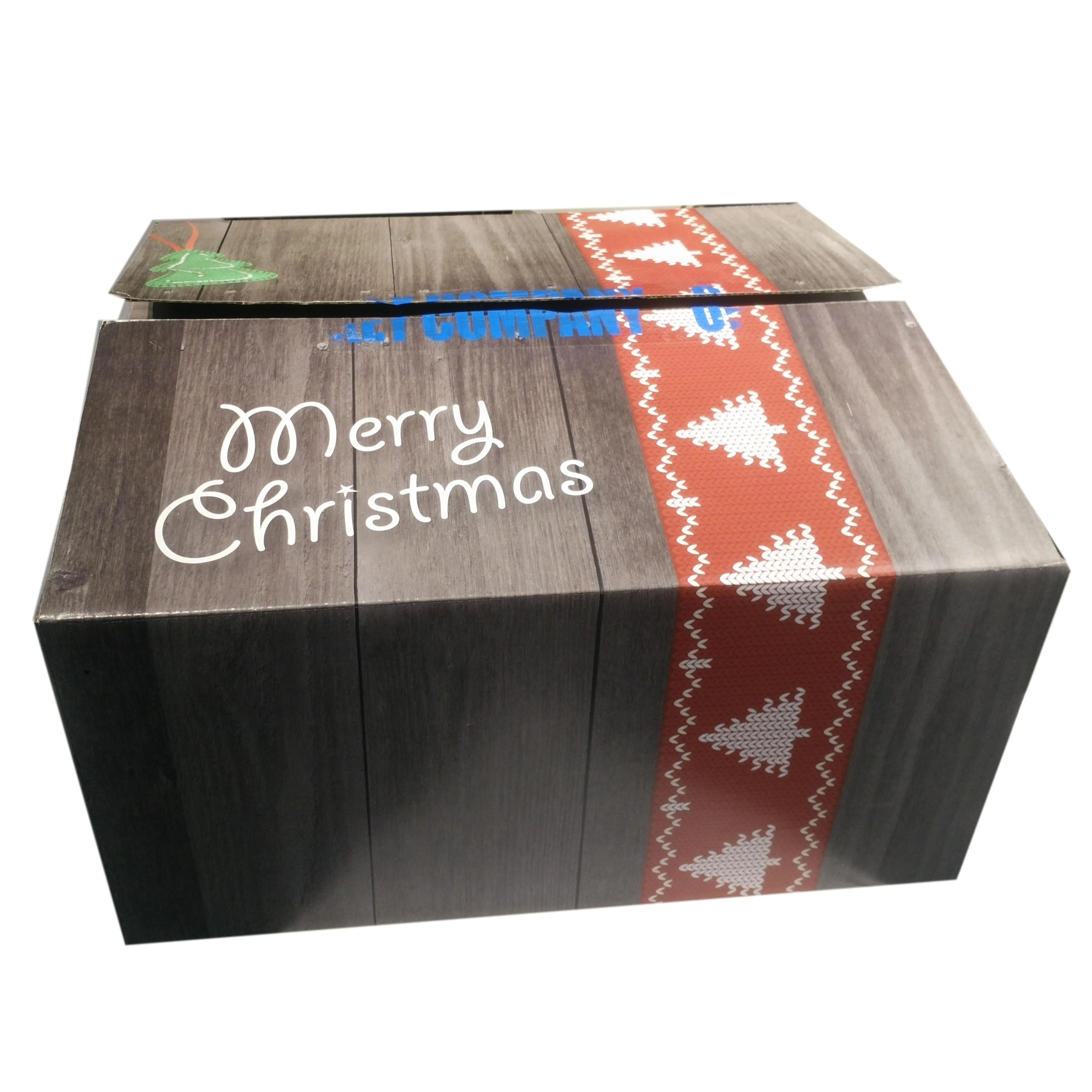 Коробка для торта Cajas De Carton малого бизнеса на заказ Рождественская прозрачная Цветочная жестяная квадратная упаковка ломтик 32 см боксерские торты