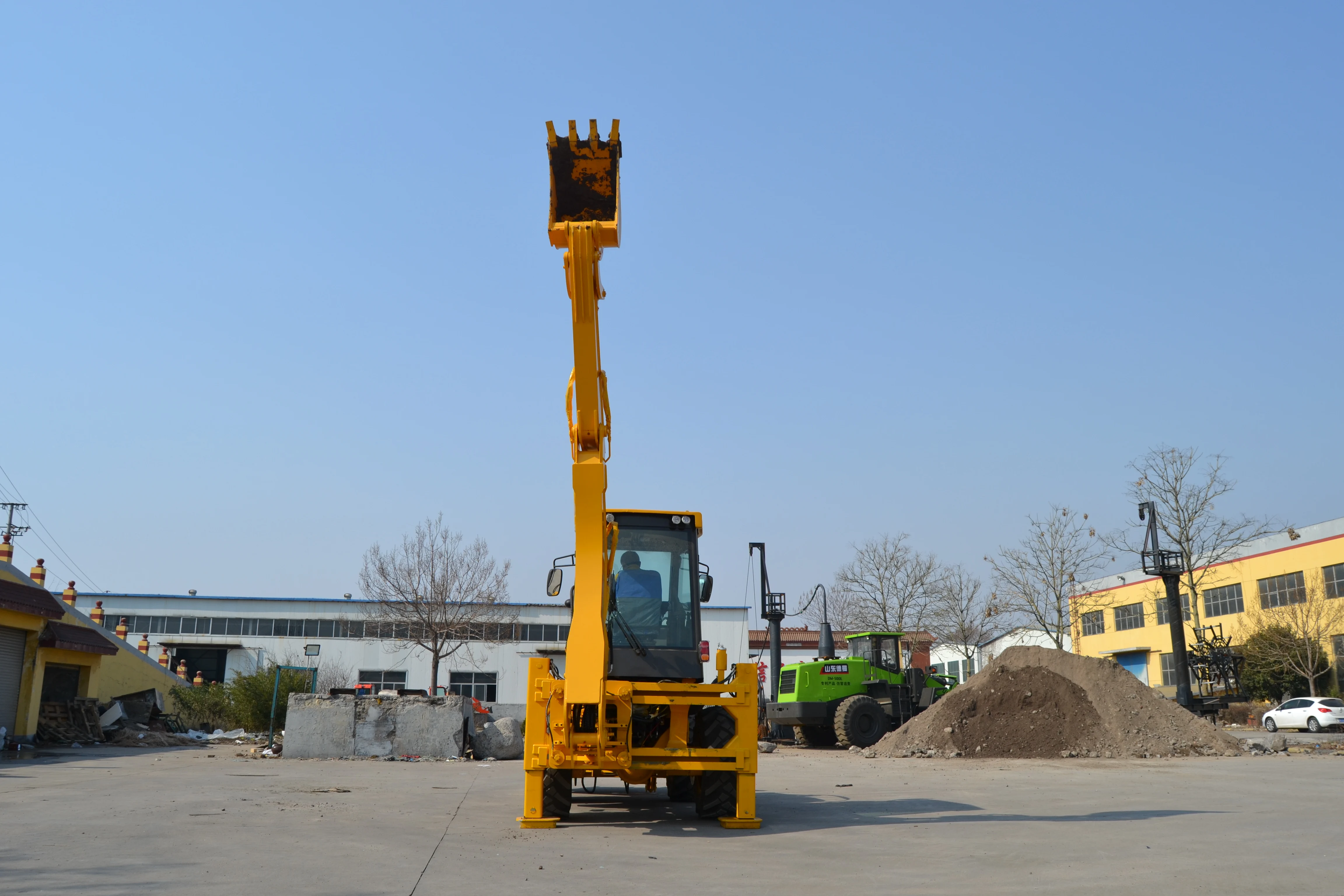 Factory price 4x4 mini front loader/ backhoe wz30-25 backhoe loaders for sale