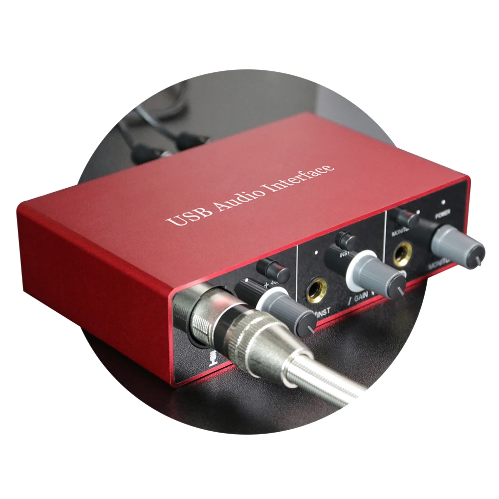 Внешняя звуковая карта USB/USB аудио интерфейс Solo XLR Mic для студийной записи подкастов звуковой интерфейс