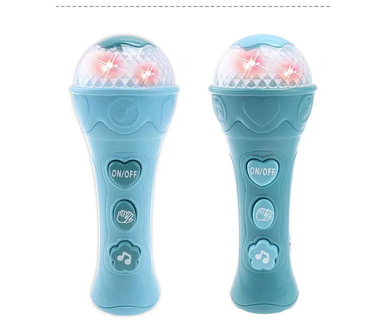 Wholesale Children Musical Instrument Electric Microphone Wireless Portable Karaoke Toys USB Connect MP3 With Song And Light