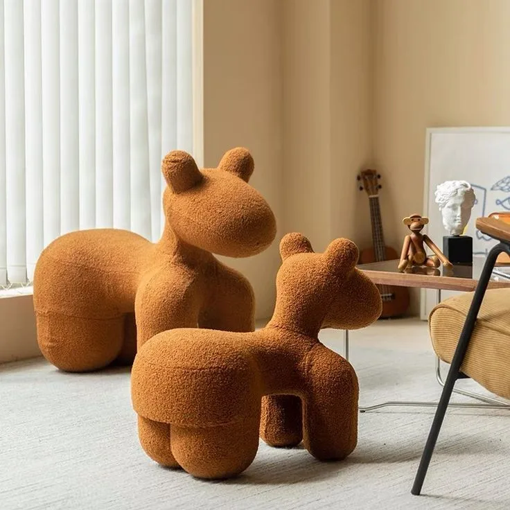 modern simplicity Creative animal children chair design family leisure living room cartoon kids sofa stool toy Pony Chair