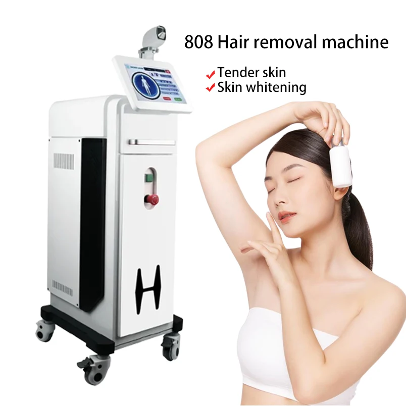Professional Painless Depilation 808nm Diode Laser Hair Removal Ice Titanium Platinum Laser Machine 808nm Salon Beauty Equipment