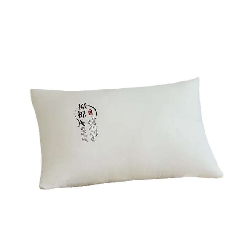 Hote sale whosale Ecological 100%cotton Wholesale white multi-purpose massage spa neck pillows bed  Soybean fibre pillow