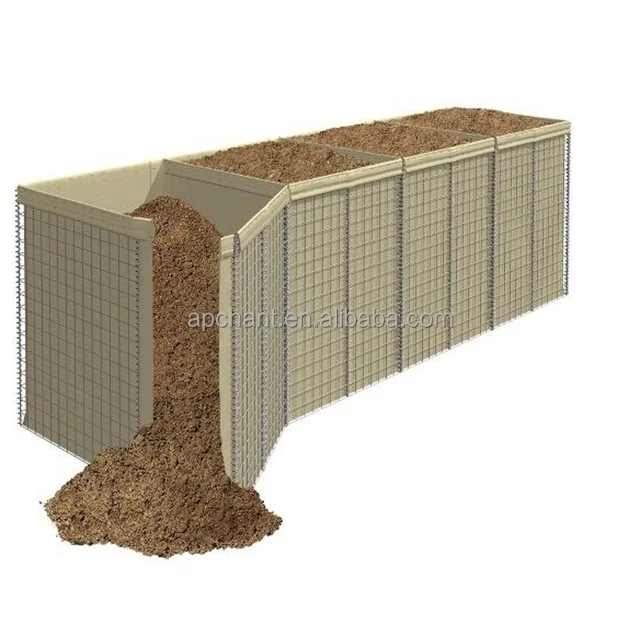 10m Factory Price Anti-corrosive Welded Flood Gabion Protective Barrier Blast Wall Easy to Install Defensive Barrier Bastion