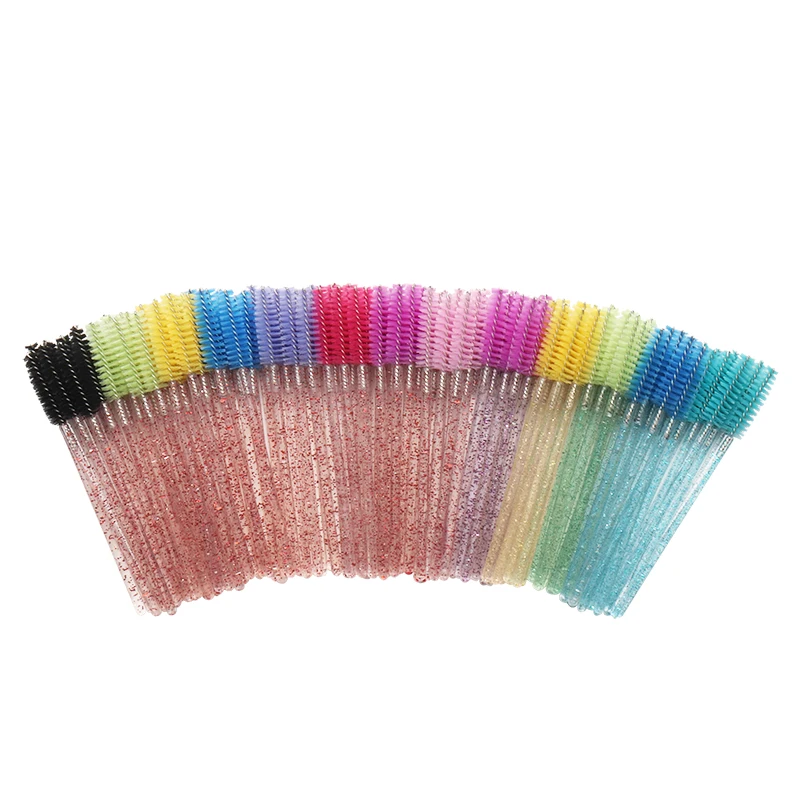 Disposable Crystal Glitter Makeup Brushes glitter mascara wands glitter lash wands