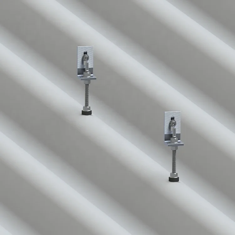 Top Trapezoidal Metal Roof Aluminium Solar Bracket Roof Mount L Foot