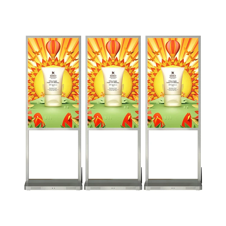 Intelligent Split Screen 43 50 55 inch 4K HD Ultra Thin Lcd Monitor Advertising Store Window Advertising Led Display Poster