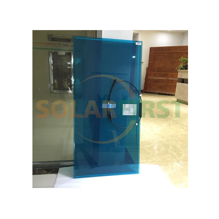 Customized CDTE 30% 40% 50% Transparent Glass Color BIPV Thin Film Solar Panel