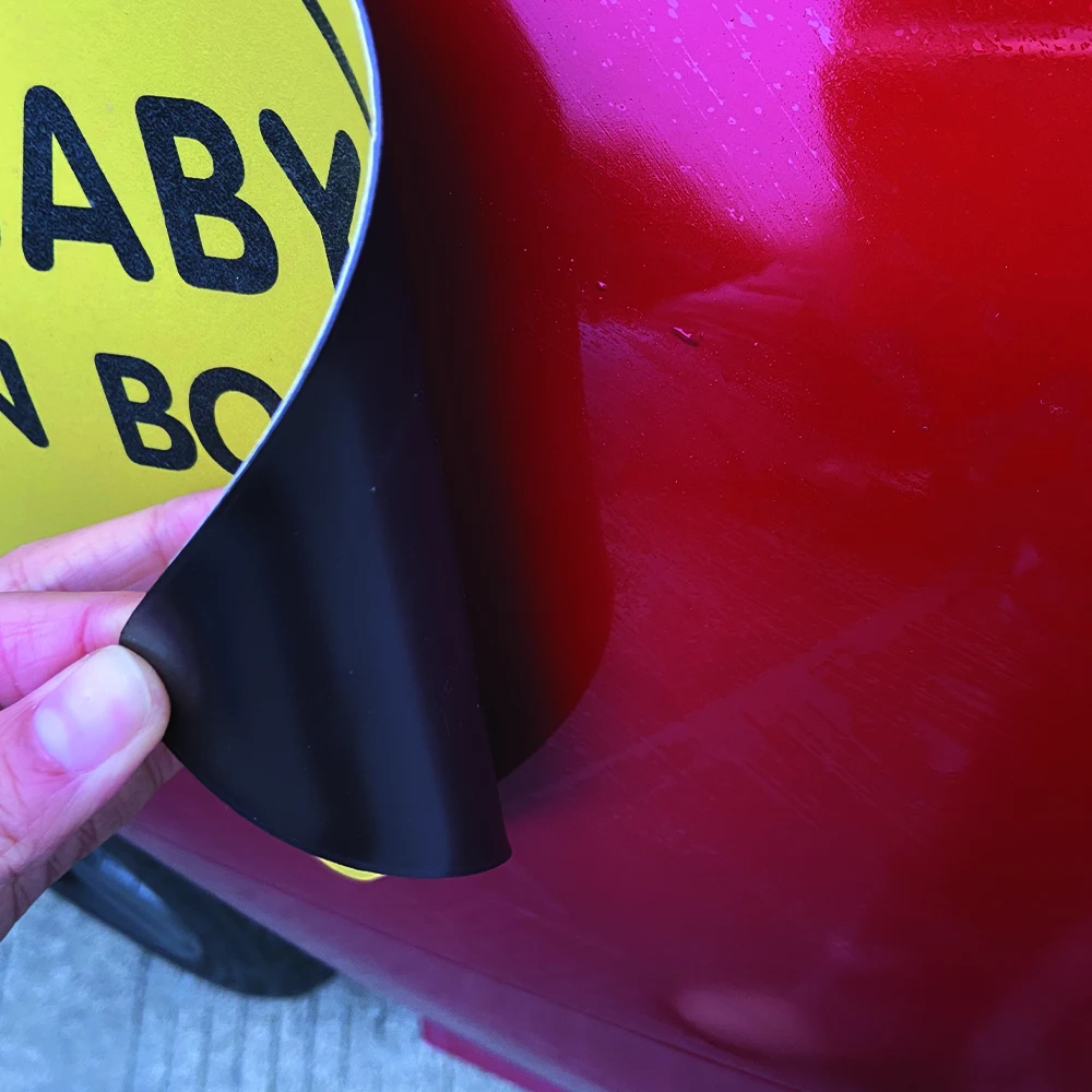 Custom new magnetic student driver stickers car bumper magnetic car magnet stickers baby on car