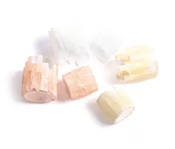 Creative natural crystal stone himalayan salt candle holders