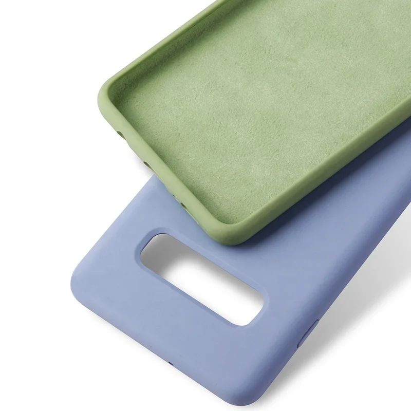New for samsung S10plus liquid silicone mobile phone case full package case for S10E silicone innovative anti-fall covers