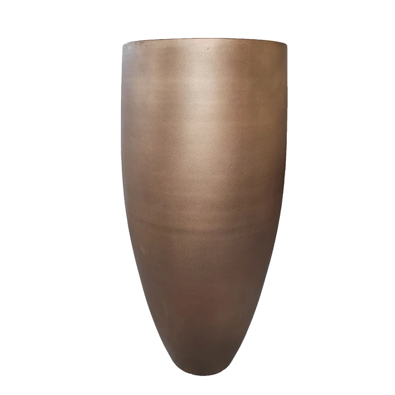 high quality garden round big fiberglass flower pot planter outdoor and indoor