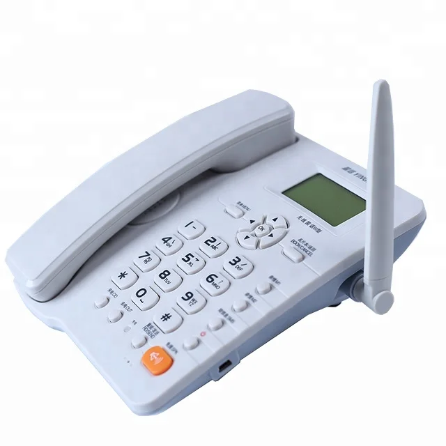 Home office use FWP 4G LTE GSM SIM Card SMS CALL ID FM WIFI HOTSPOT BT MP3 cordless telephone 3G 2G