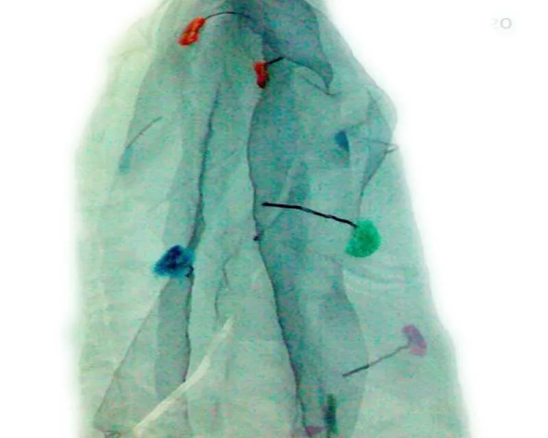 Дизайнерский шарф из органзы 100% чистого шелка