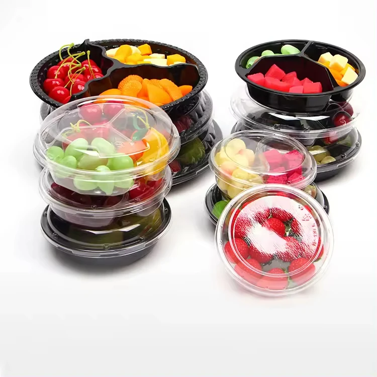 Best Seller Plastic Disposable Lunch Box Plastic Snack Cake Packing Box Plastic Food Packing Box With Food