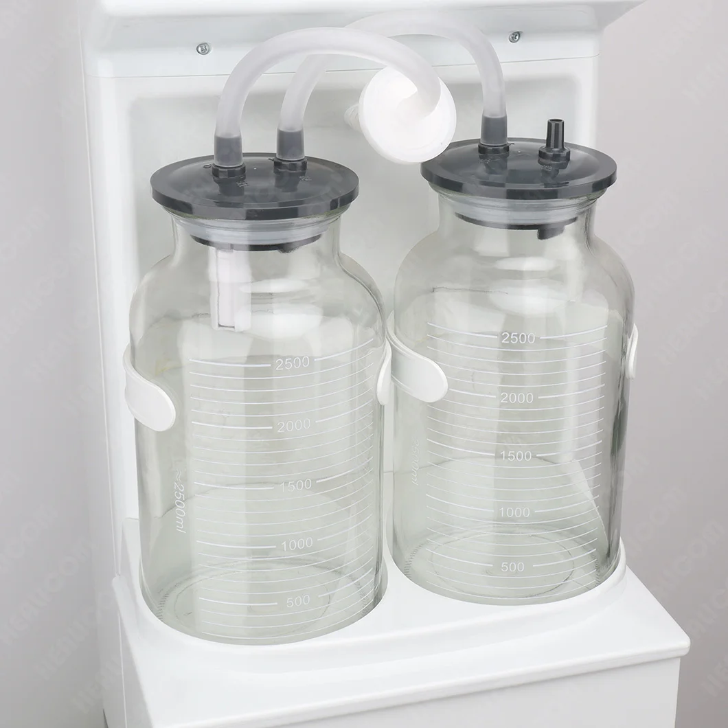 Professional Hospital Use Portable Medical Surgical Electric Double Bottles Suction Machine