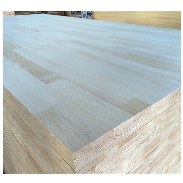 Pinus sylvestris timber edge glue joint board wood finger joint board panel lumber for decoration furniture E0E1 FSC