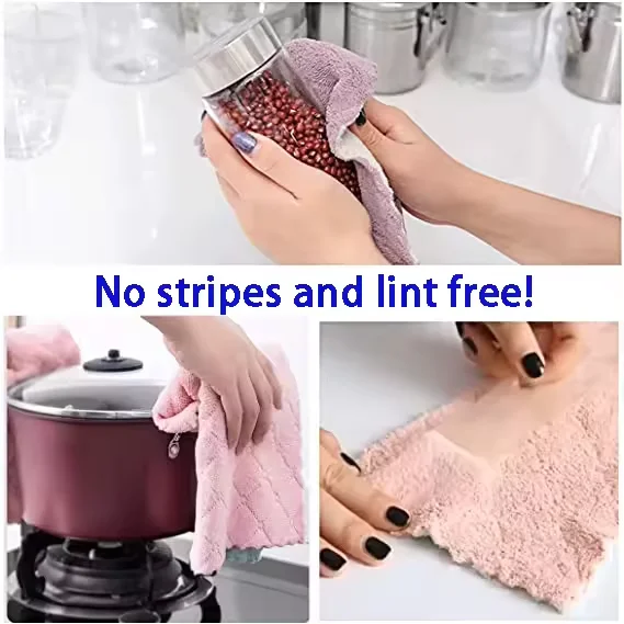 Premium Microfiber Cleaning Cloth Lint Free Micro Fiber Cleaning Dish Towels for House Kitchen Car Glass Window Microfiber Towel