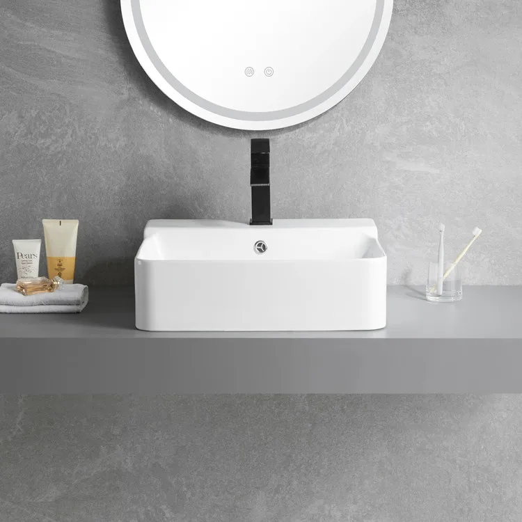 HY-8175-50 Public Used Hand Wash Basin Rectangular Sink