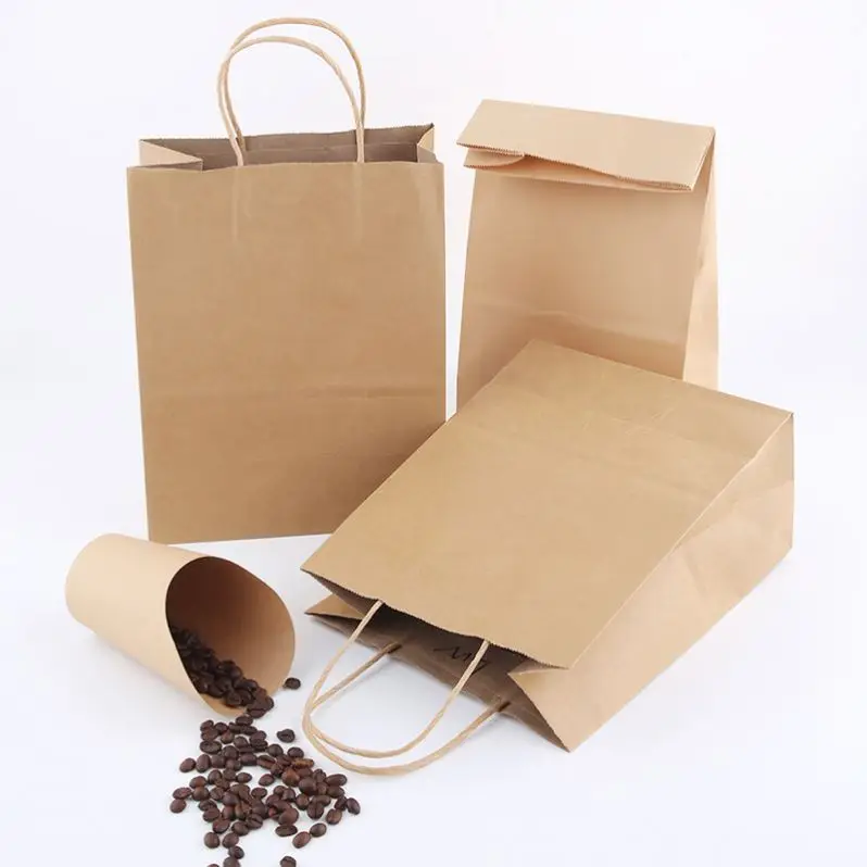 Hamburg Brown For Food Kraft Paper Stand Up Bag