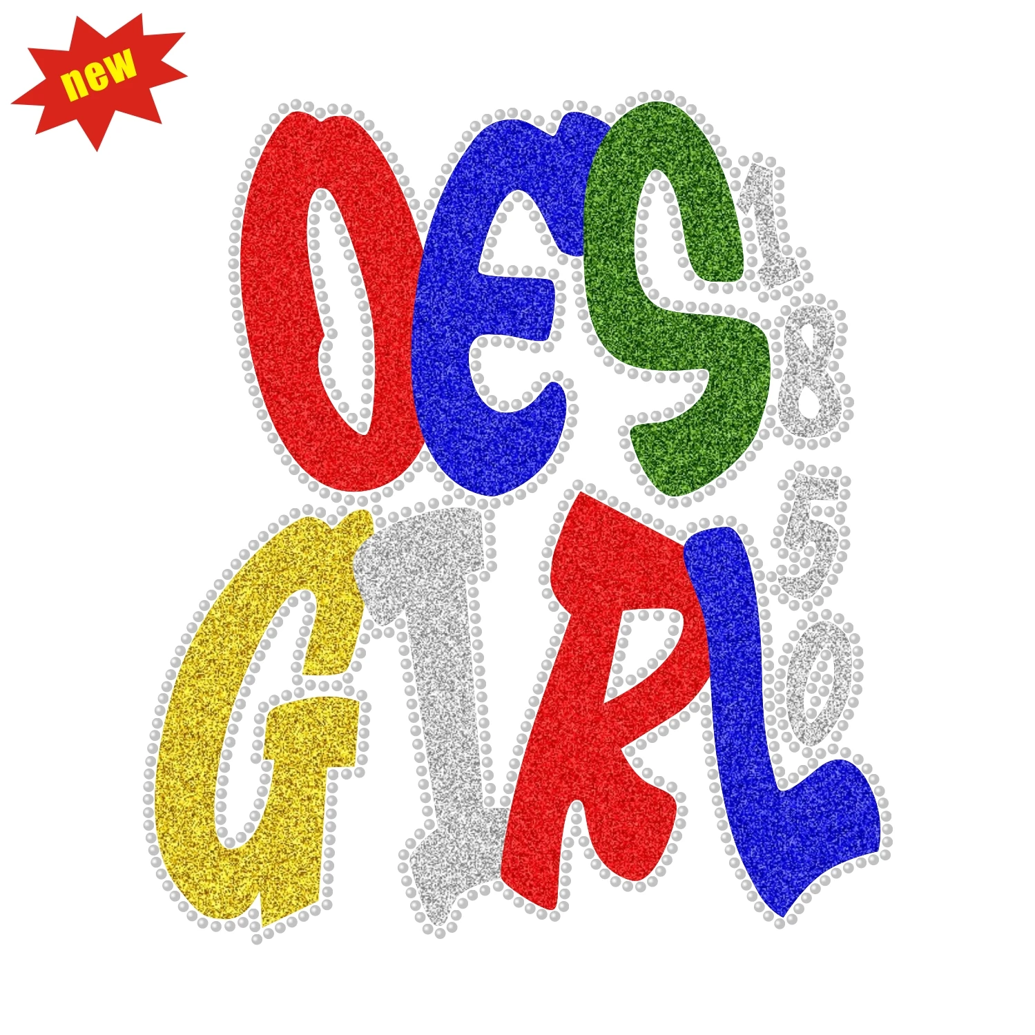 Hot Selling Sparkle OES Iron On Rhinestone Motif Customized Hot Fix Rhinestone Transfer for Dress