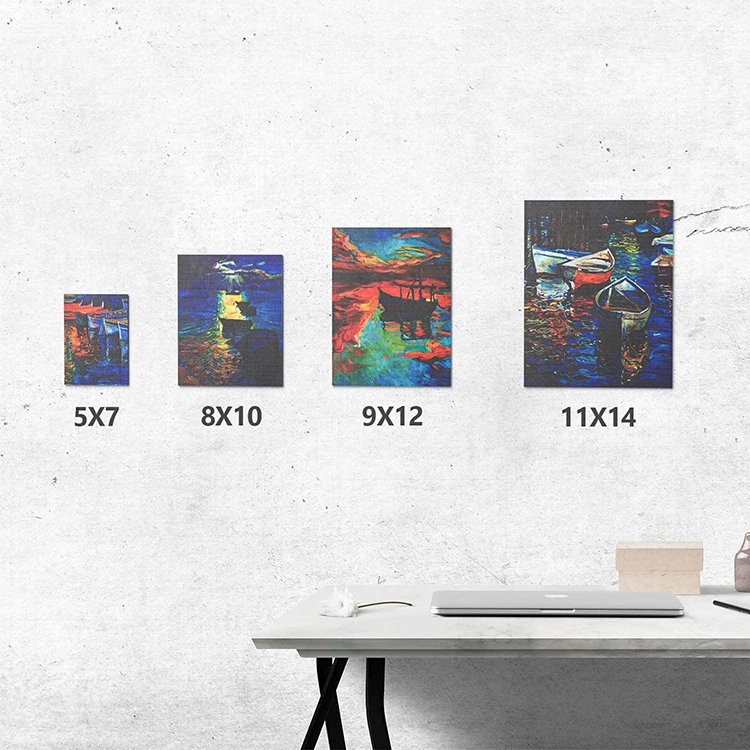 Blank Art Set 100% Cotton 280gsm Canvas Boards Fabric Painting