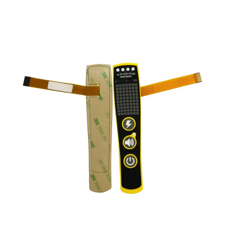 Тисненая Кнопка тактильная мембранная клавиатура водонепроницаемый мембранный переключатель со светодиодной подсветкой