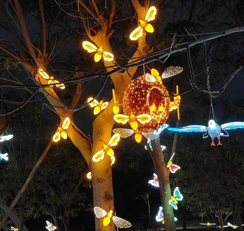 Ip65 Waterproof Outdoor Led Lights Garden Honey Bee Ant Street Path & Landscape Lamp For Outdoor Landscaping Garden Lighting