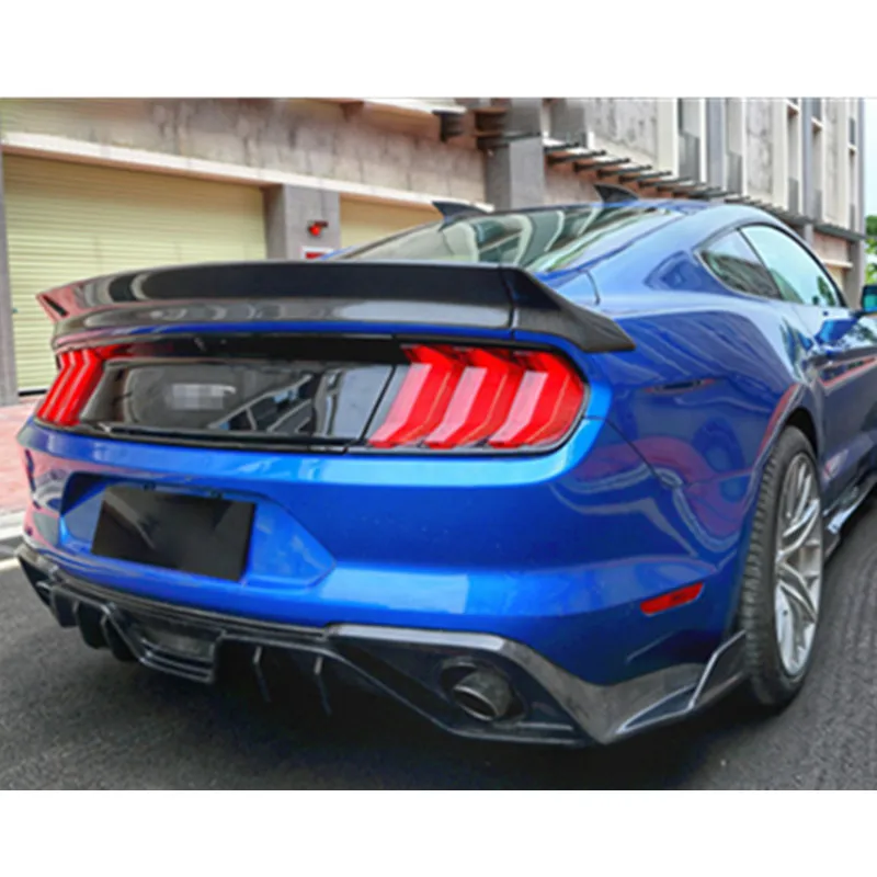 Диффузор заднего бампера из углеродного волокна для Ford Mustang GT Coupe 2018 2019 + комплект кузова